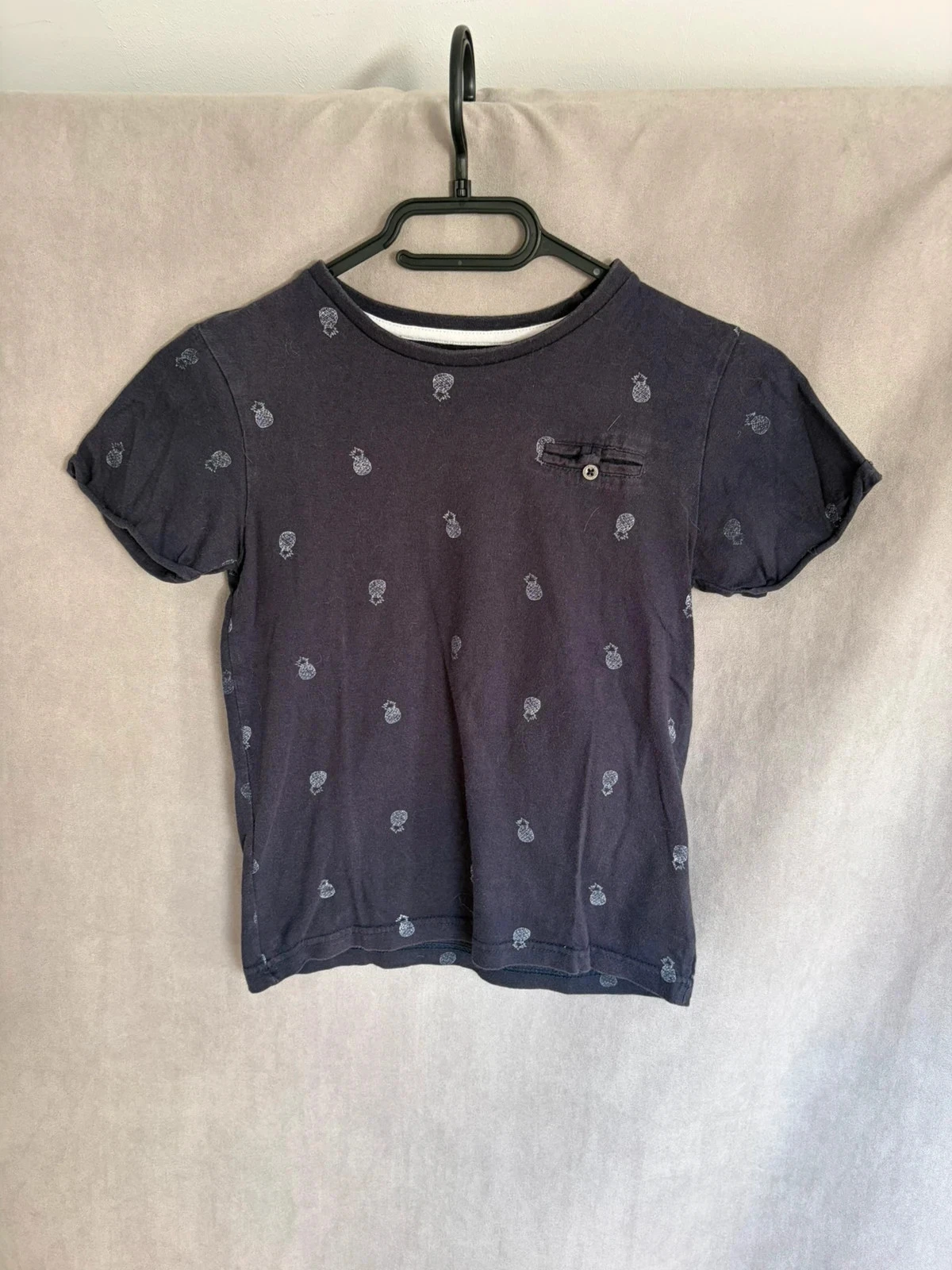 T shirt motif ananas 8 ans